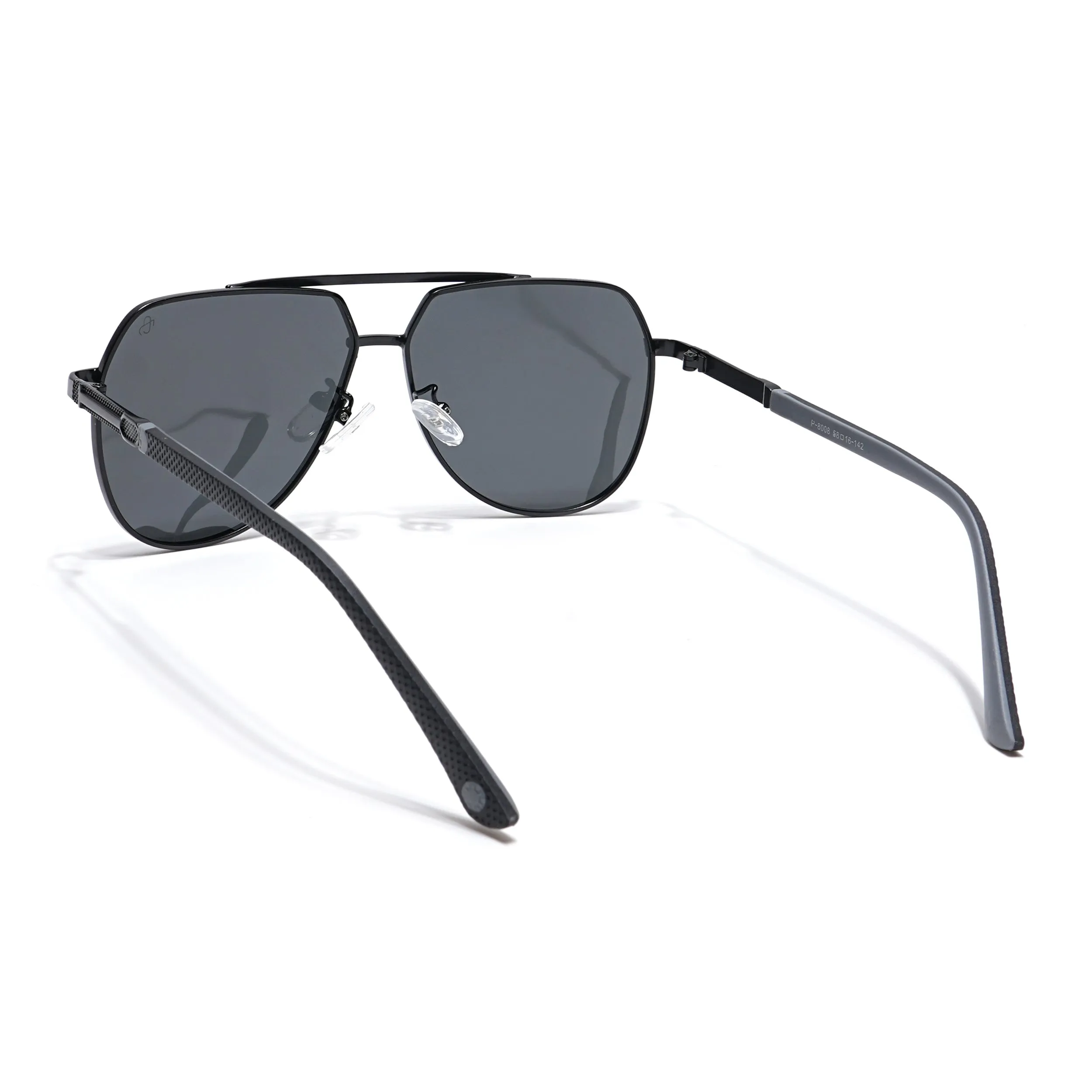 Eyejack Black Aviator Sunglasses for Men & Women (8008PCL839)