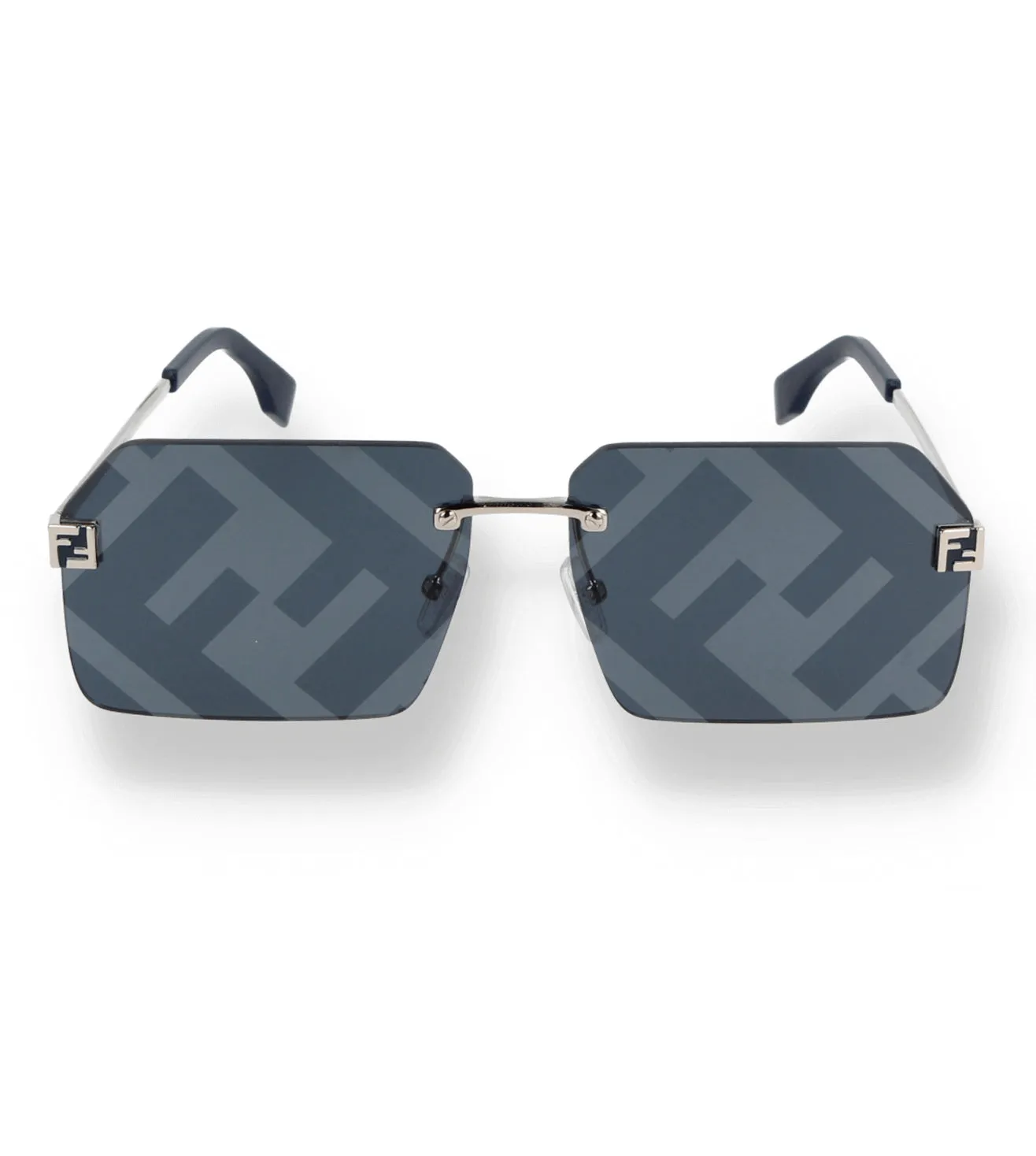 Fendi Women's Blue Geometric Sunglasses