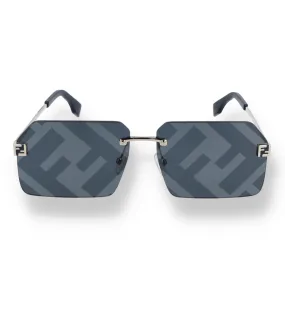 Fendi Women's Blue Geometric Sunglasses