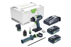 Festool 576778 QUADRIVE TPC 18/4 HPC 4.0 I-Set Cordless Drill Kit