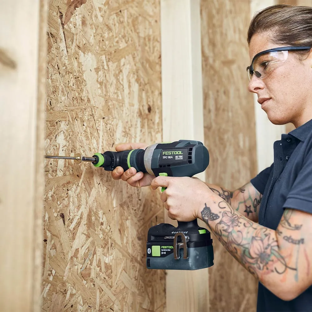 Festool Cordless Hammer Drill QUADRIVE TPC 18/4 HPC 4.0 I-Set