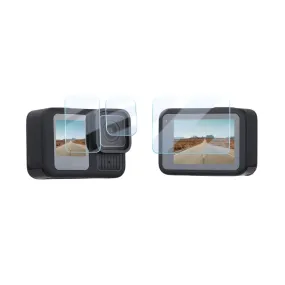 For GoPro HERO13 Black Sunnylife 3 in 1 Lens Protector Front and Rear Screen Tempered Glass Films, Quantity:1   1   1 Sets