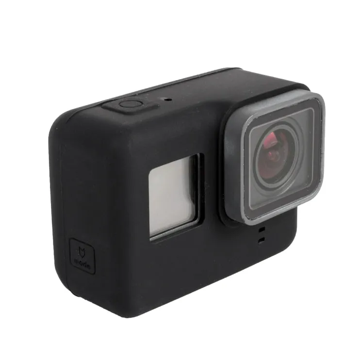 For GoPro HERO5 Silicone Housing Protective Case Cover Shell(Black)