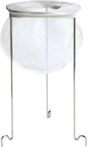 Fox Run Nylon Bag Reusable Jelly Metal Strainer, 11.75"