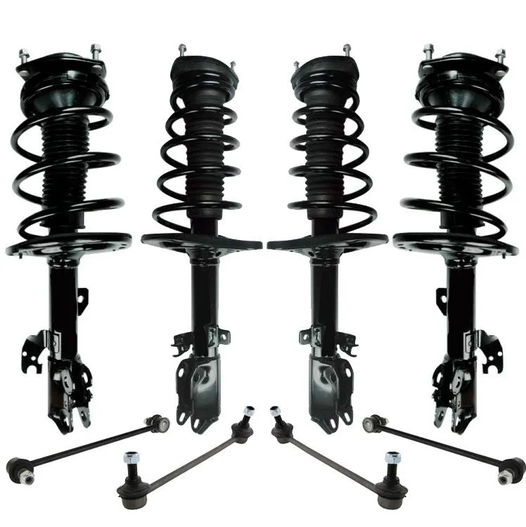 Front & Rear Coil Spring Struts & Sway Bar Links 8pcs for Lexus ES350 2007-2008