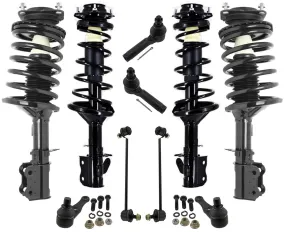 Front & Rear Complete Coil Spring Struts for Kia Spectra 2001-2004 w Sway Bar