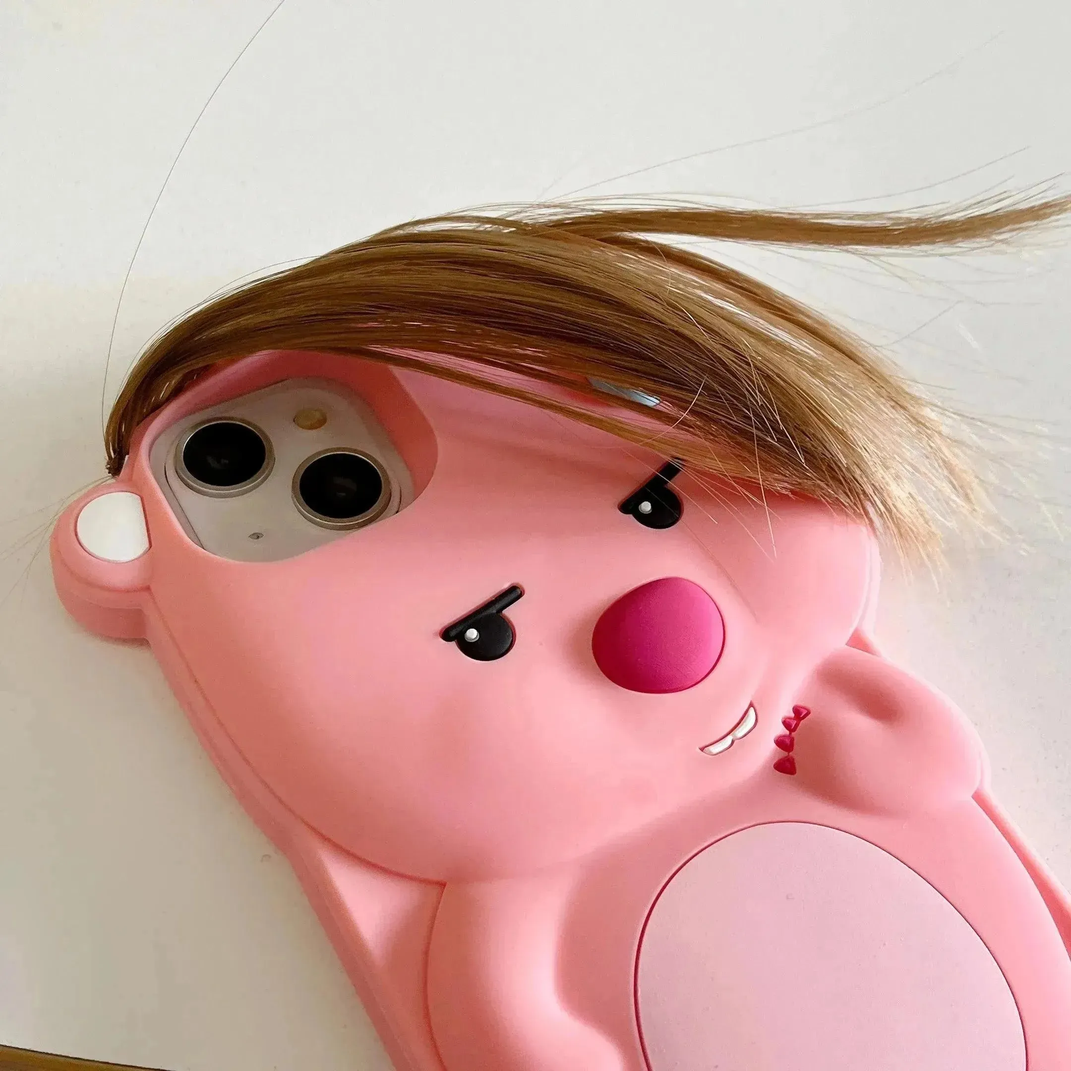 Funny Beaver Bangs Silicone Phone Case (For iPhones)