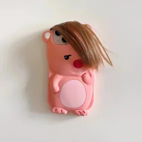 Funny Beaver Bangs Silicone Phone Case (For iPhones)