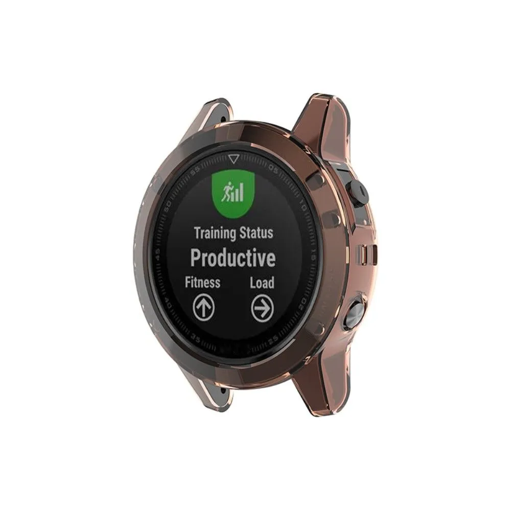 Garmin Fenix 5 / 5 Plus transparent cover - Transparent Pink