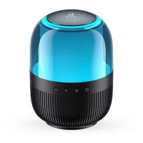 Gear Galaxy 10W Bluetooth Speaker with 360 Degree Surround Sound & Bass Radiator, 7 Color Lights, 4 Light Modes, 10hrs Playtime, TWS Mode, FM