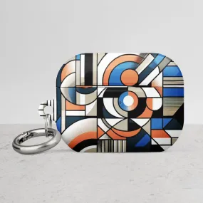 Geometric Art AirPods® Case | Impact-Resistant Polycarbonate | Metal Carabiner | Scratch & Drop Protection