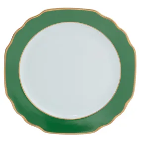 Georgian ColorSheen Emerald Green Charger - Gold