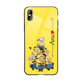 Glossy Protective Case With Minion Wave Name