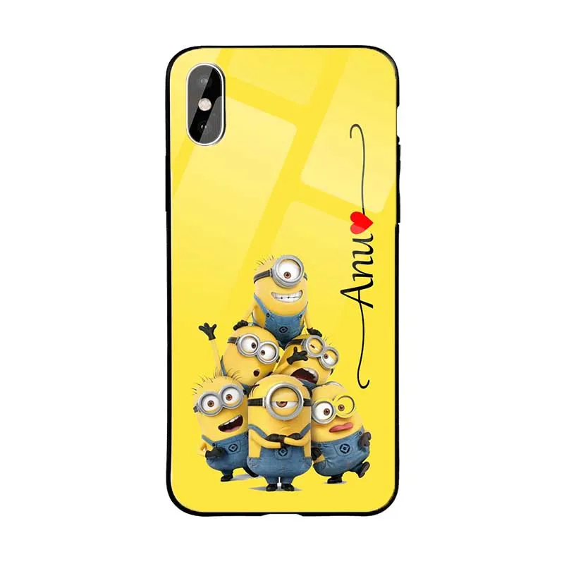 Glossy Protective Case With Minion Wave Name