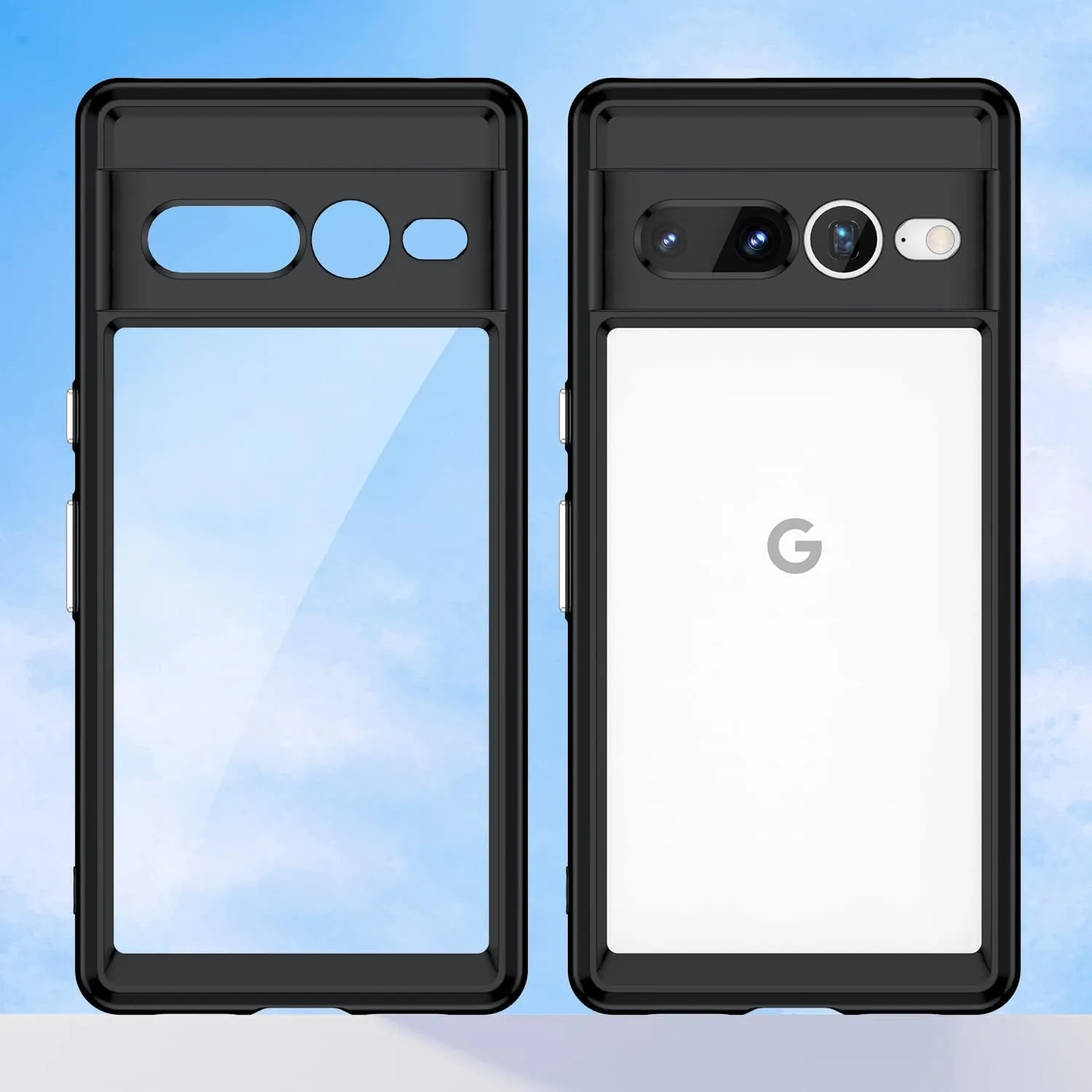 Google Pixel 7 Pro Case Non Yellowing Military Grade Black