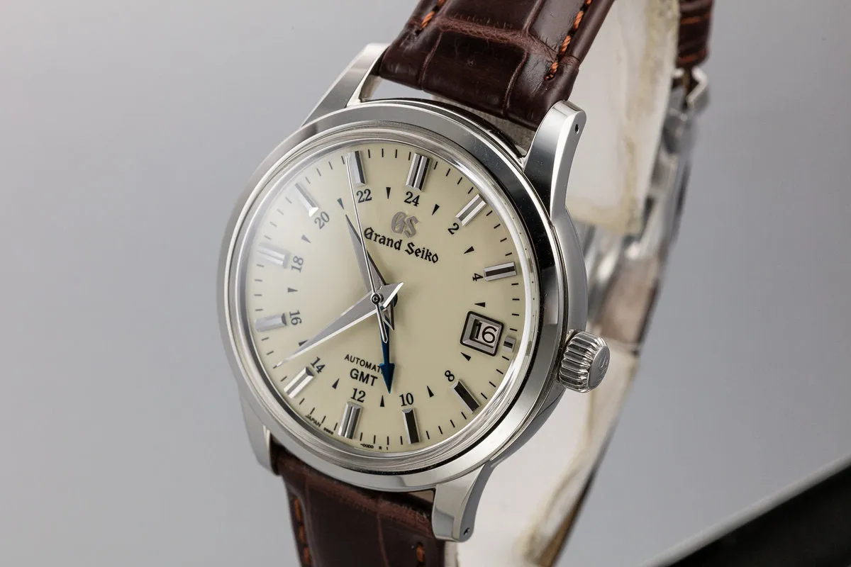 Grand Seiko Automatic GMT SBGM221 with Box and Papers