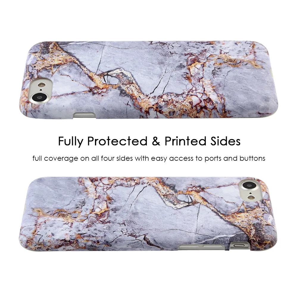 Gray & Gold Marble iPhone Case