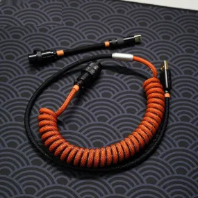 Greatcable Carbon Orange Colorway Customized Keyboard Cable