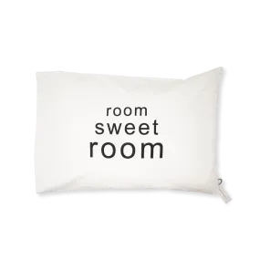 Handprinted Junior Cushion (Kid’s pillow) – Room Sweet Room - Black