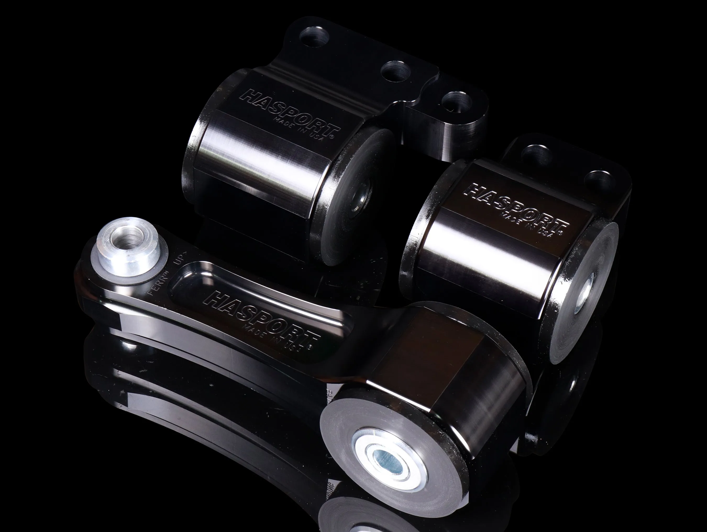 Hasport Billet Black Replacement Mounts - 22  Civic Type-R (FL5) / 23  Integra Type-S (DE5)