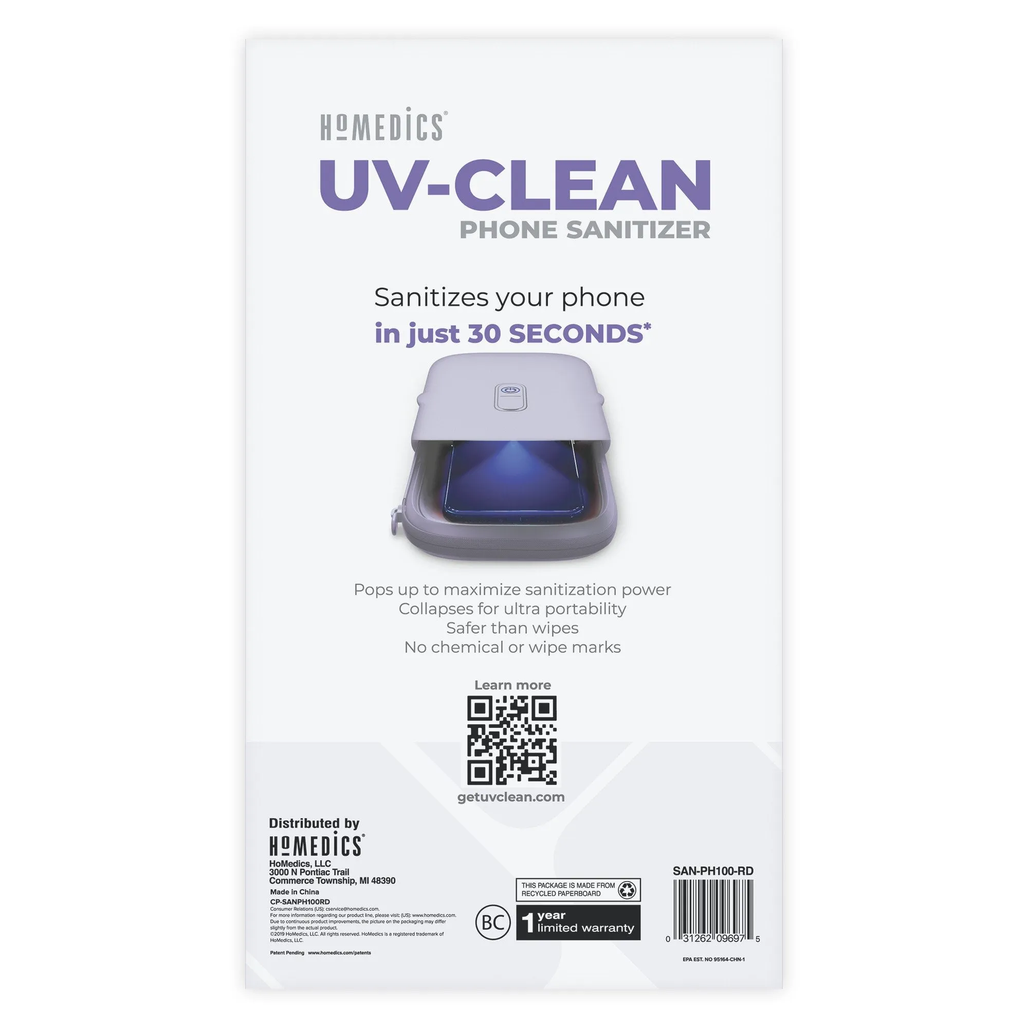 Homedics UV-Clean Phone Sanitizer