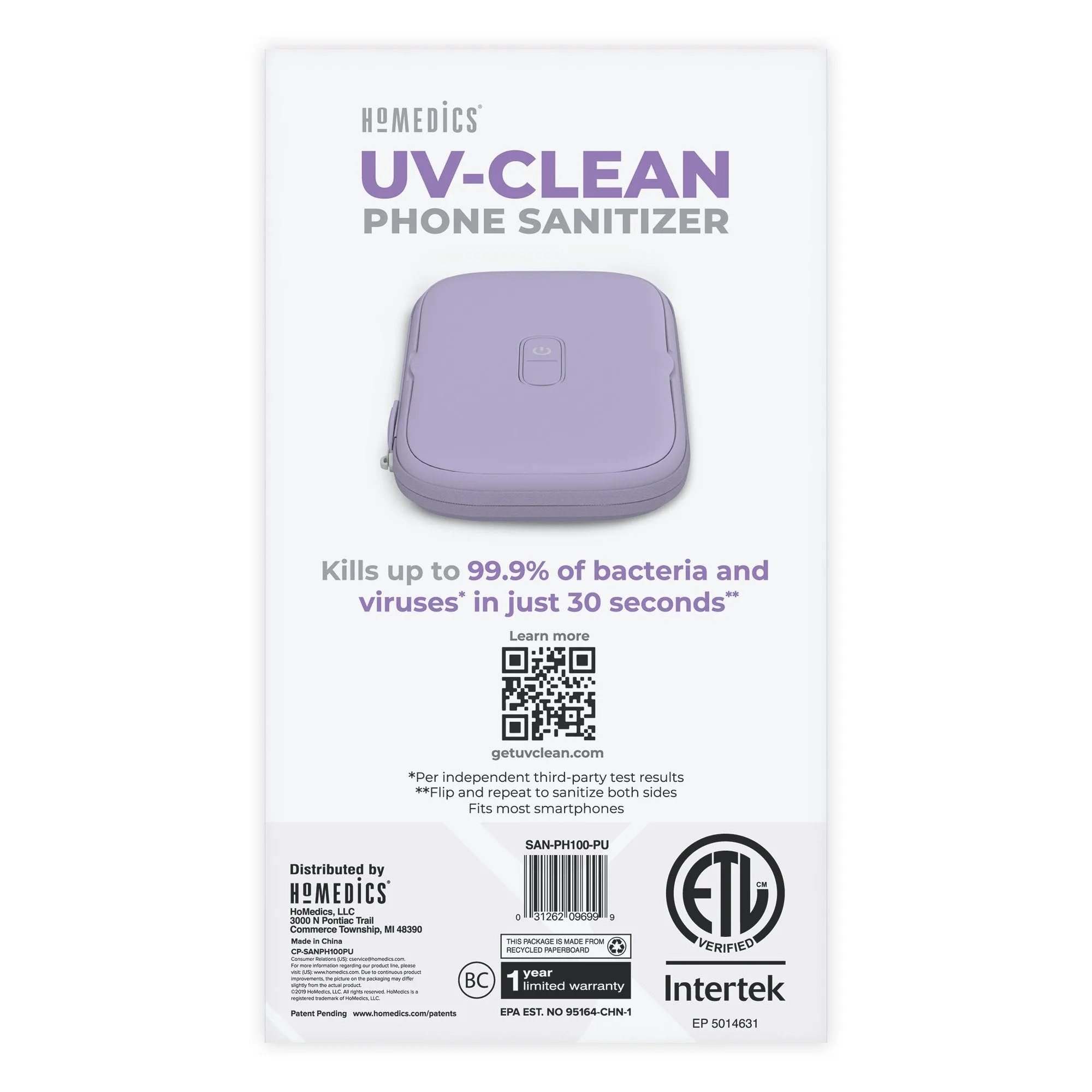 Homedics UV-Clean Phone Sanitizer