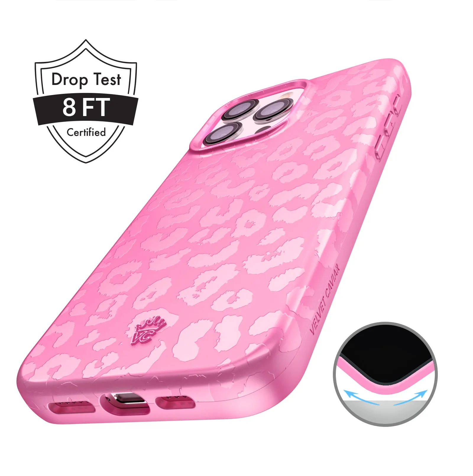 Hot Pink Leopard iPhone Case