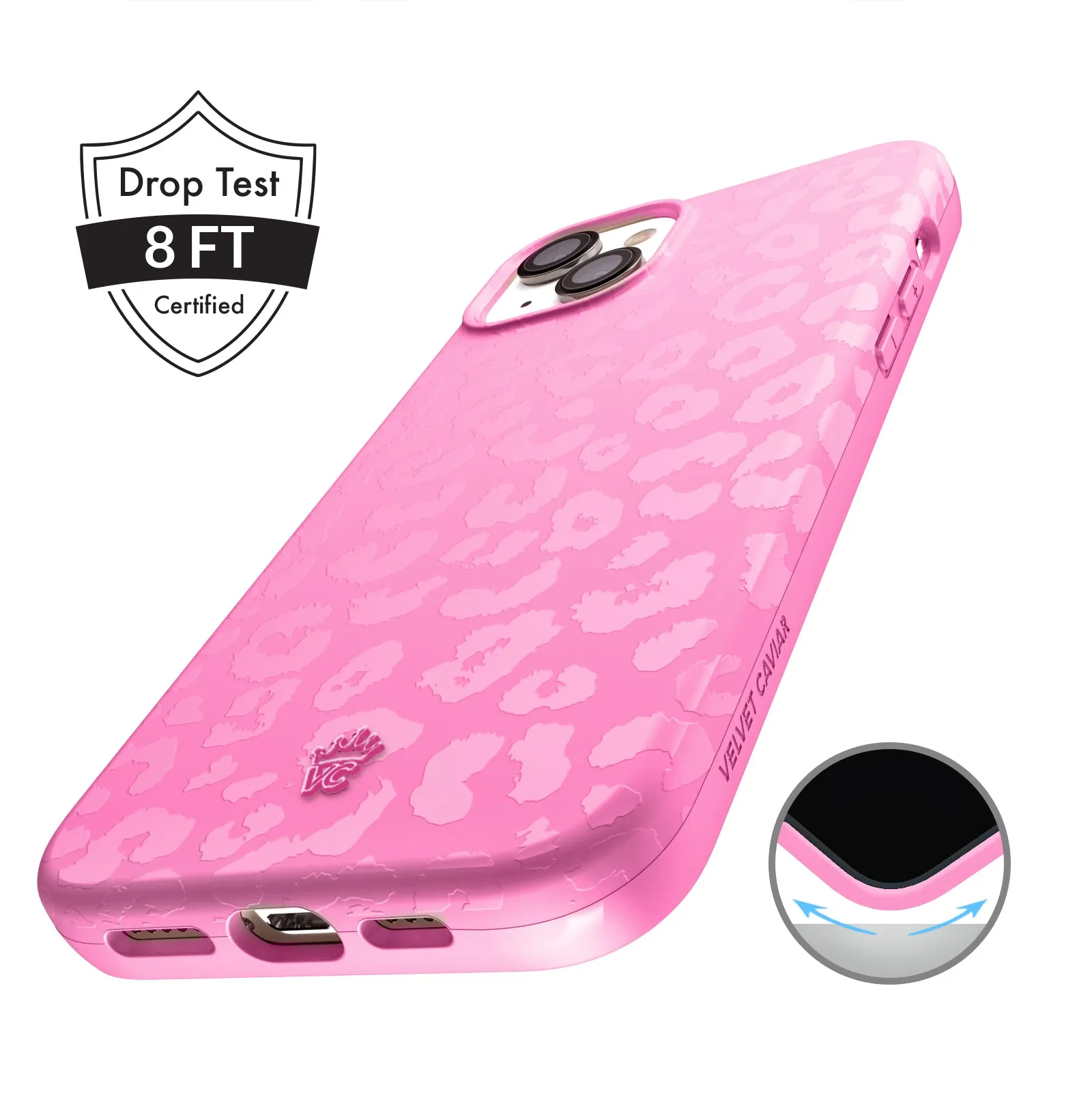 Hot Pink Leopard iPhone Case