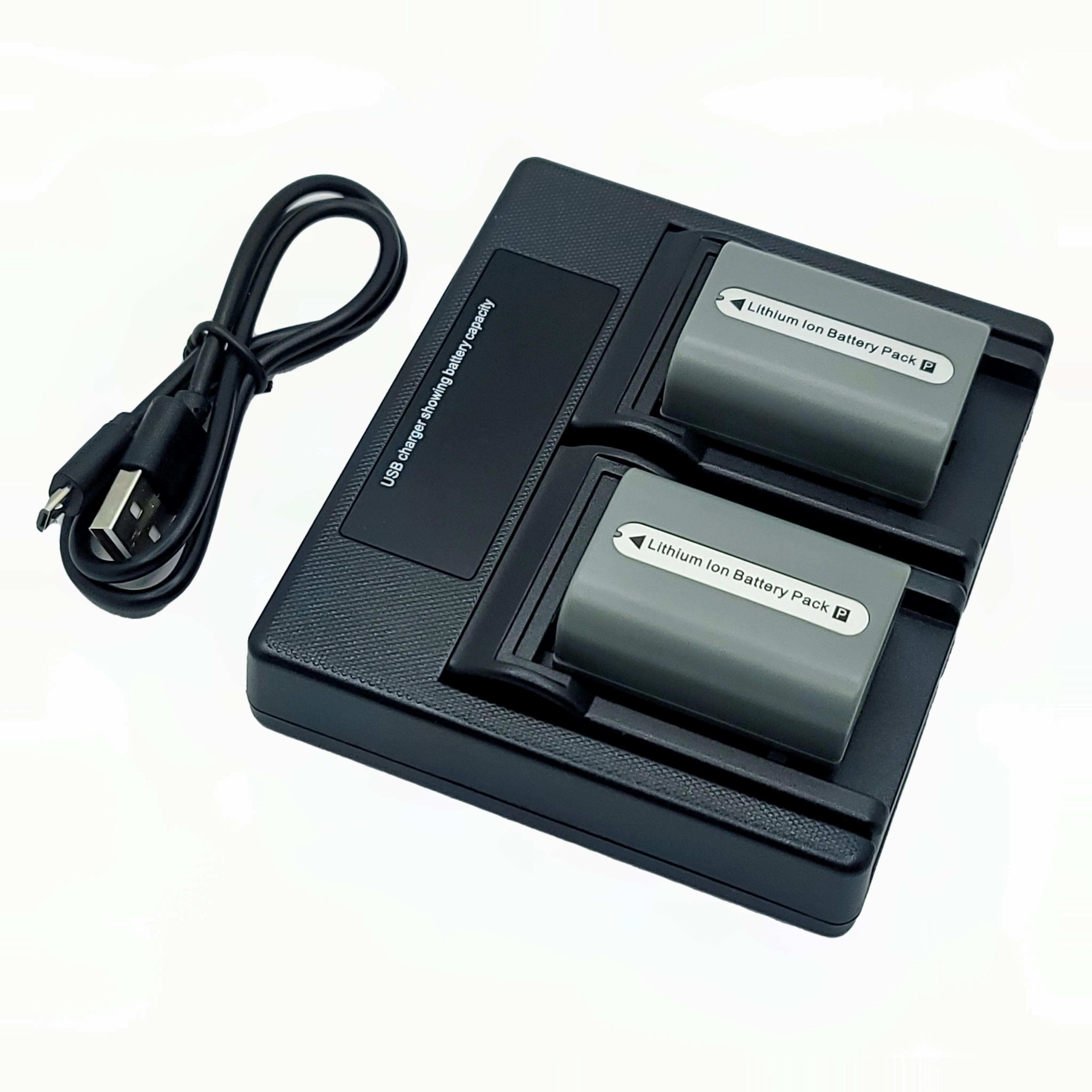 Hridz NP-FP50 Batteries & Dual Charger Set For Sony NP-FP50 DCR-HC85