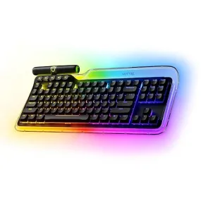 HYTE Keeb TKL - Modern Human Interface - Customizable Tenkeyless Wired Crystal Bubble RGB Gasket Mounted Mechanical Keyboard