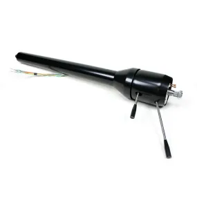 ididit Retrofit Tilt Steering Column - Hazard / Turn Signal - Black Powder Coat - Ford Mustang 1967