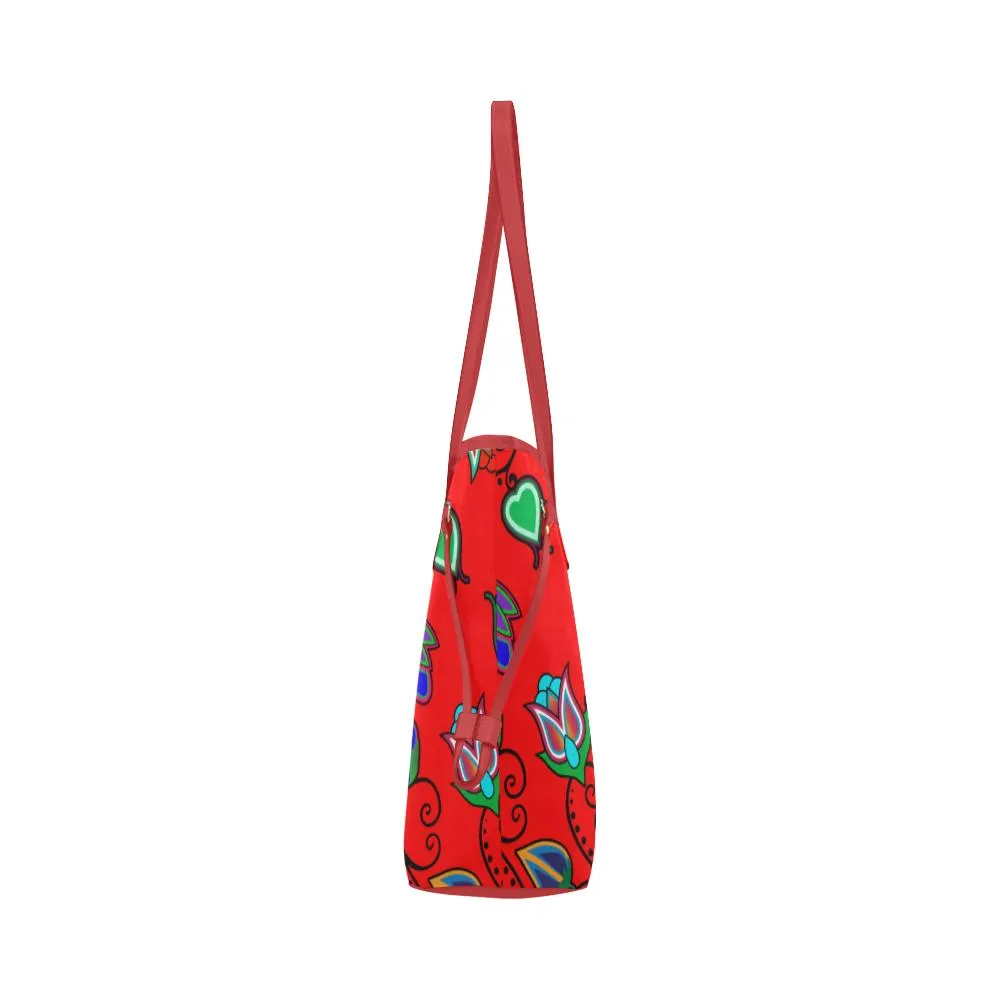 Indigenous Paisley - Dahlia Clover Canvas Tote Bag