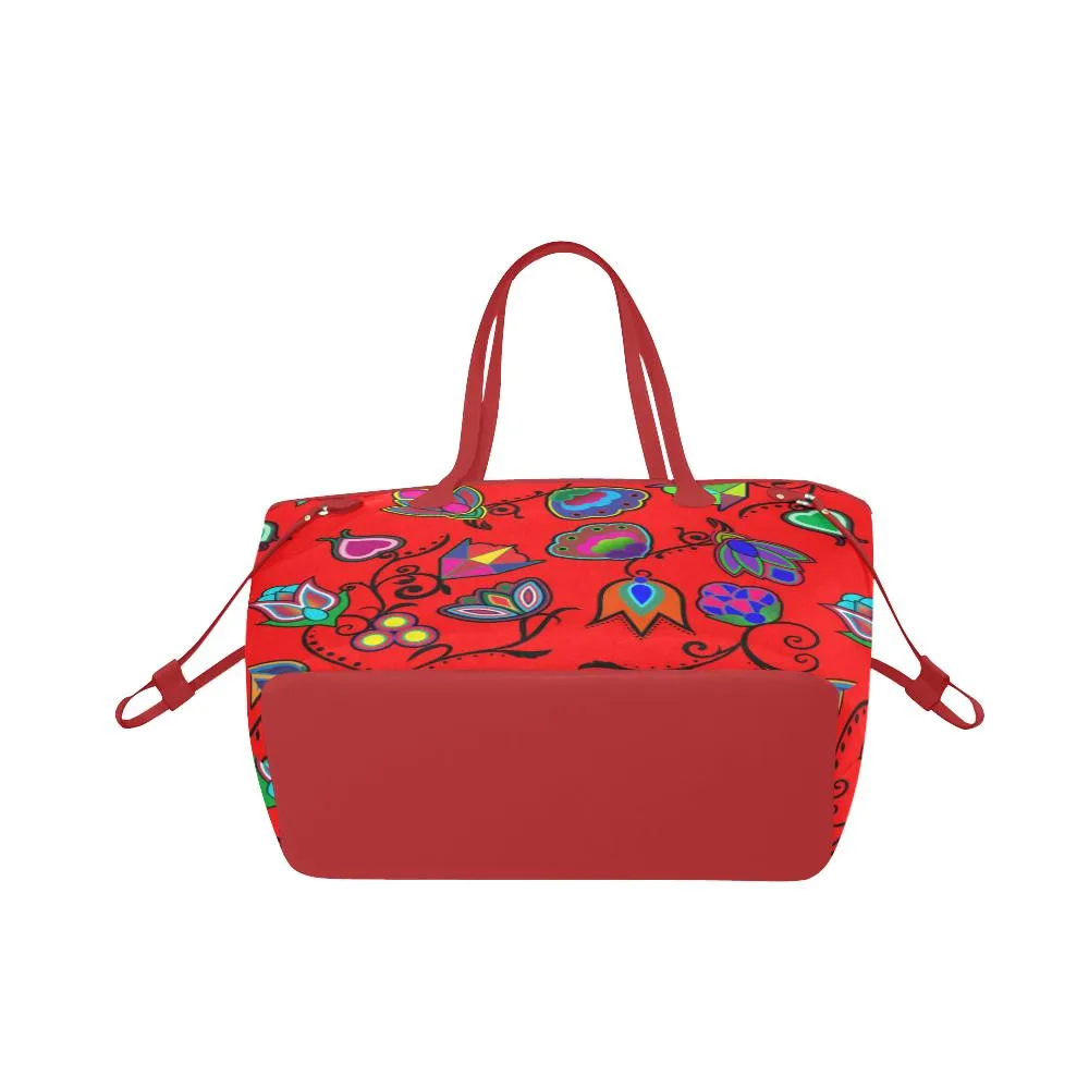 Indigenous Paisley - Dahlia Clover Canvas Tote Bag