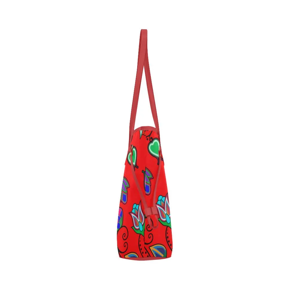 Indigenous Paisley - Dahlia Clover Canvas Tote Bag