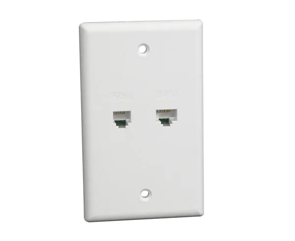 Integrated Wall Plates, Voice/Data, Voice/Data/Video - White