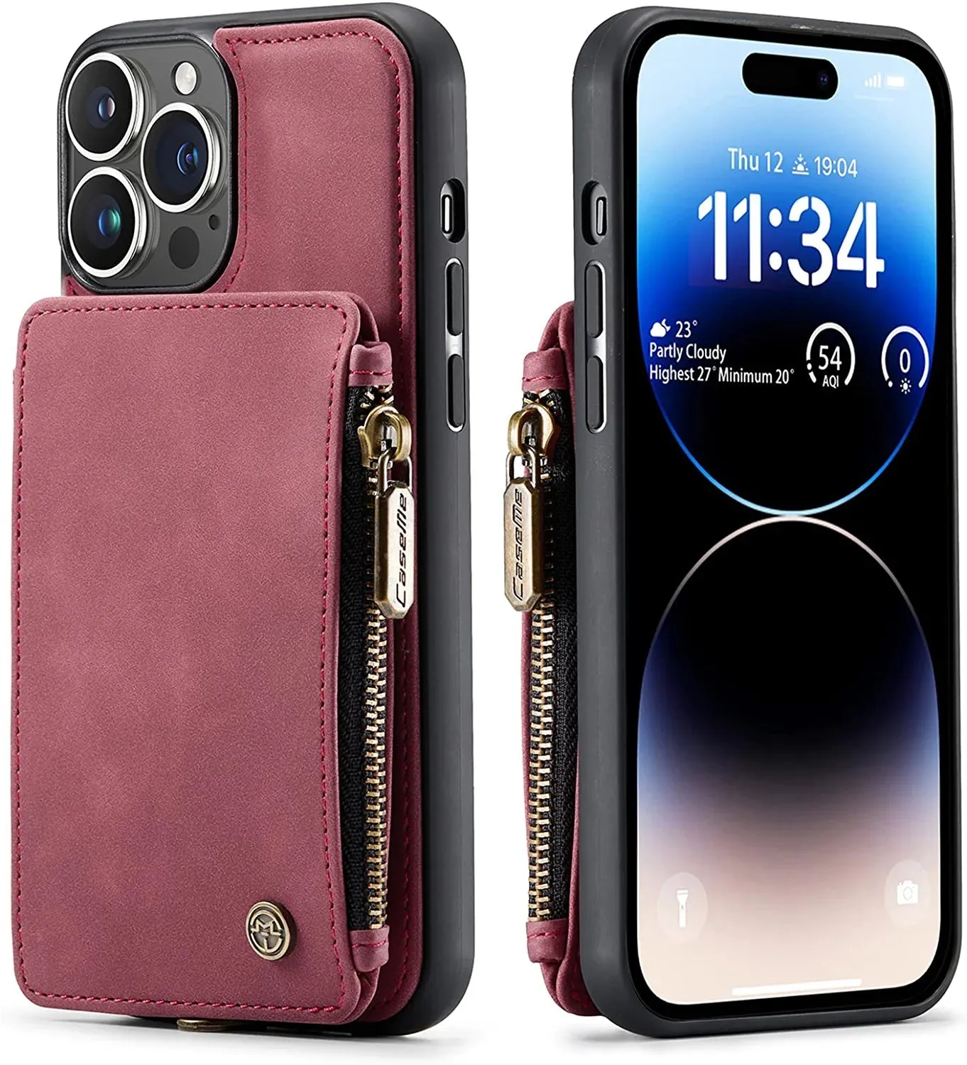 iPhone 14 Pro Max Leather Case with Card Holder