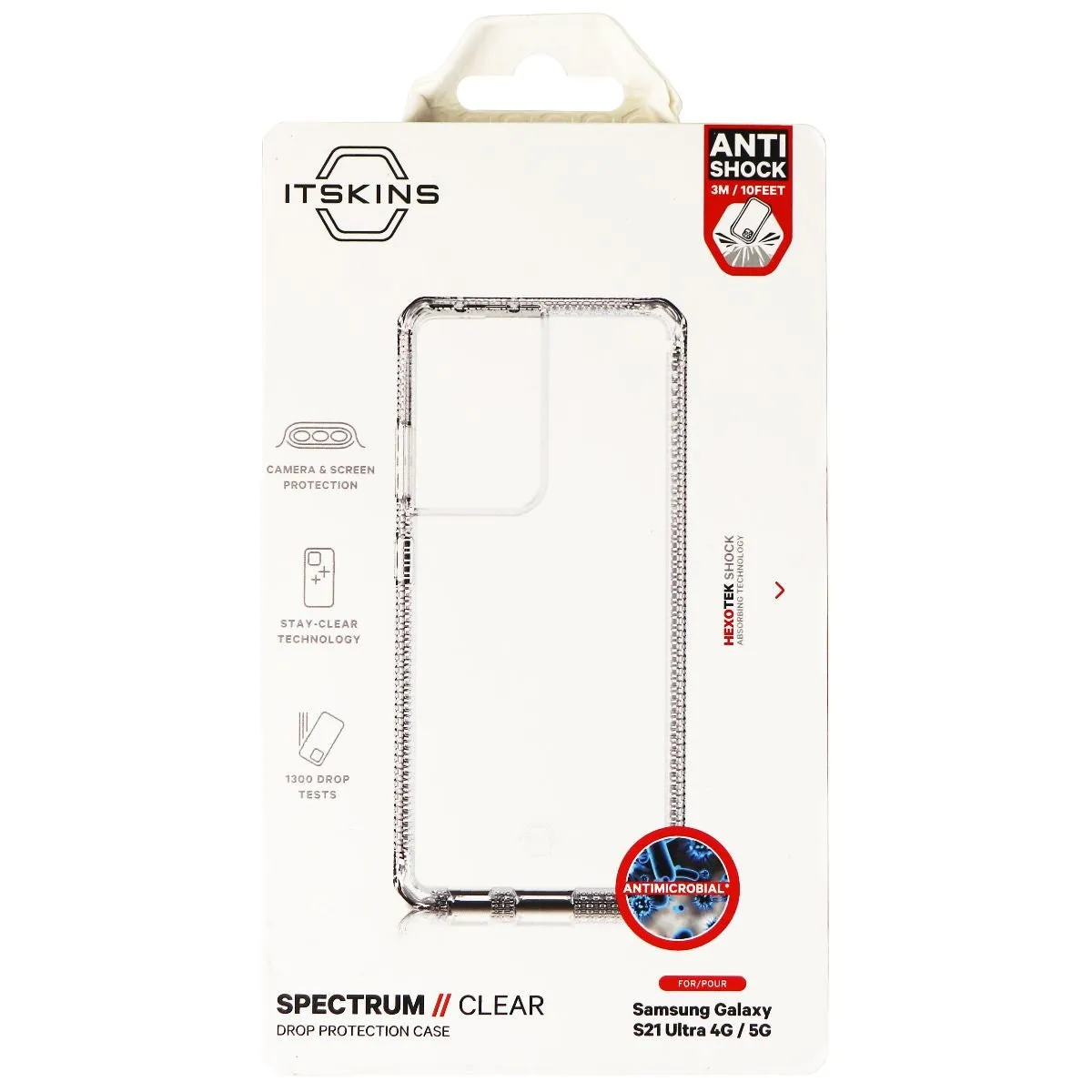 ITSKINS Spectrum Clear Series Case for Samsung Galaxy S21 Ultra - Transparent