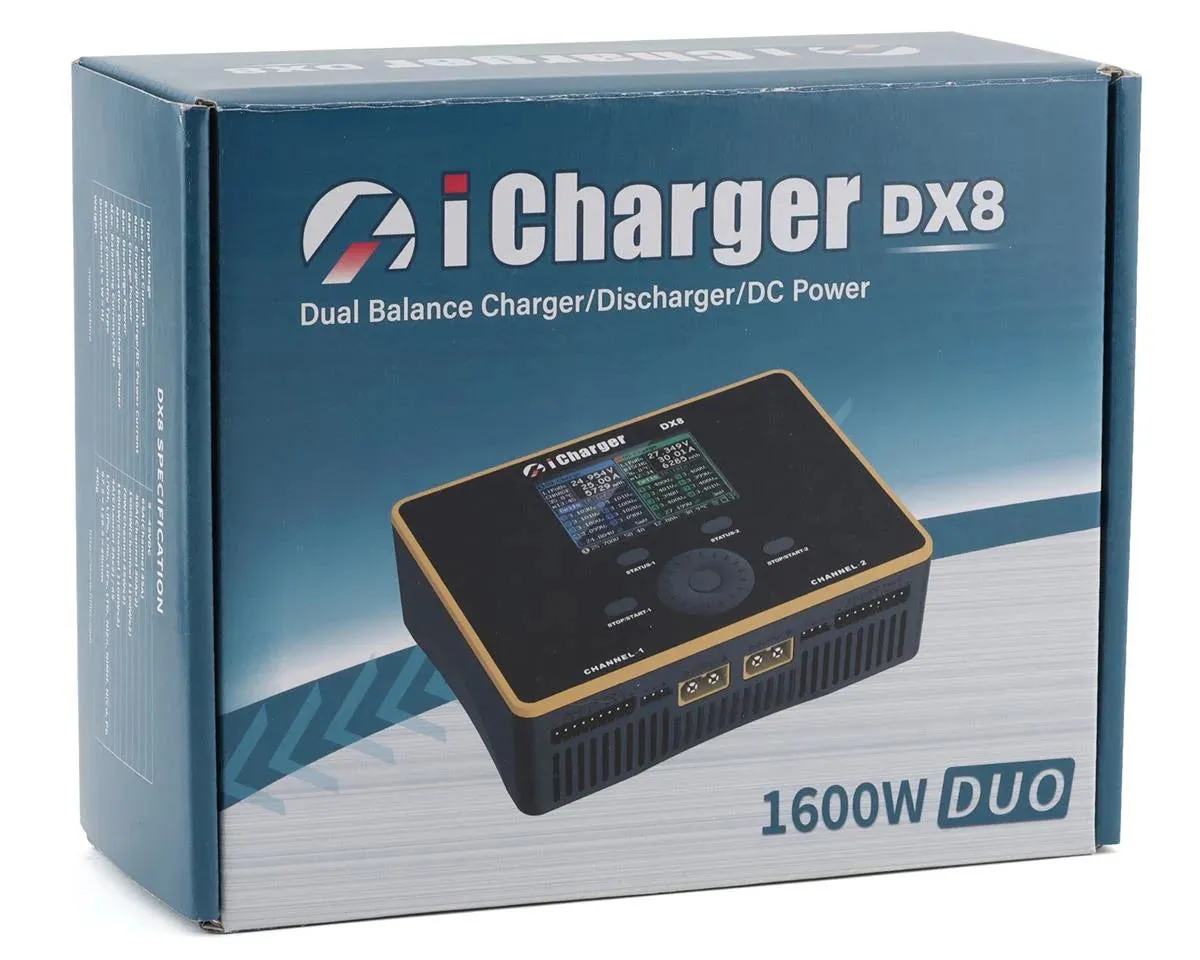 Junsi iCharger DX8 Lilo/LiPo/Life/NiMH/NiCD DC Battery Charger (8S/50A/1600W)