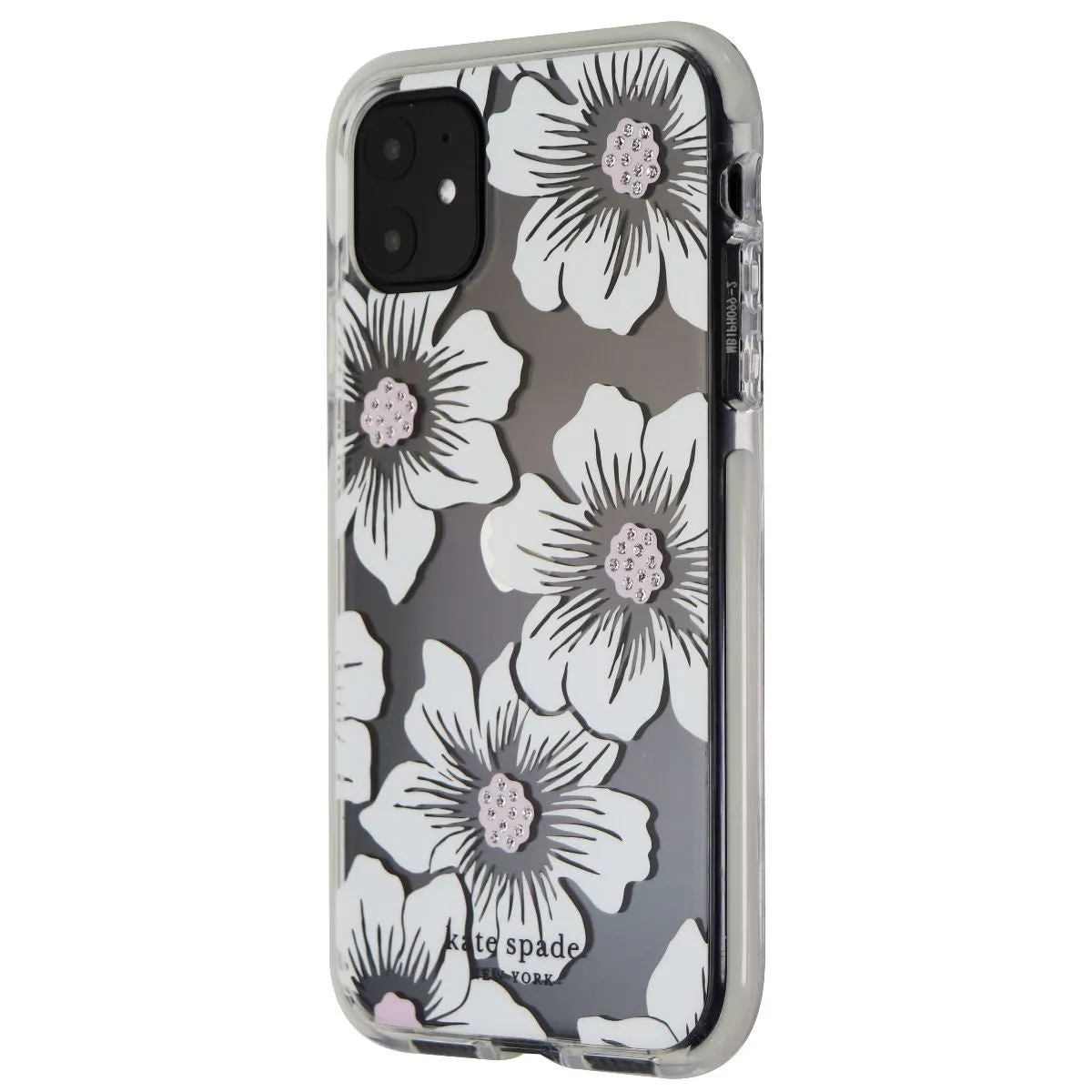 Kate Spade Defensive Hardshell Case for iPhone 11 (6.1-inch) - Hollyhock Flowers