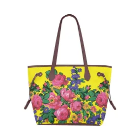 Kokum's Revenge-Yellow Clover Canvas Tote Bag