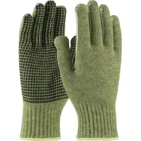 Kut Gard 08-KA740PD/L Seamless Knit ACP / DuPont Kevlar Blended Glove with PVC Dot Grip and Polyester Lining - Economy Weight