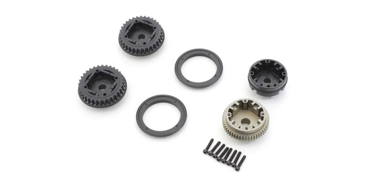 KYOSHO OPTIMA MID DIFFERENTIAL GEAR CASE & PULLEY SET