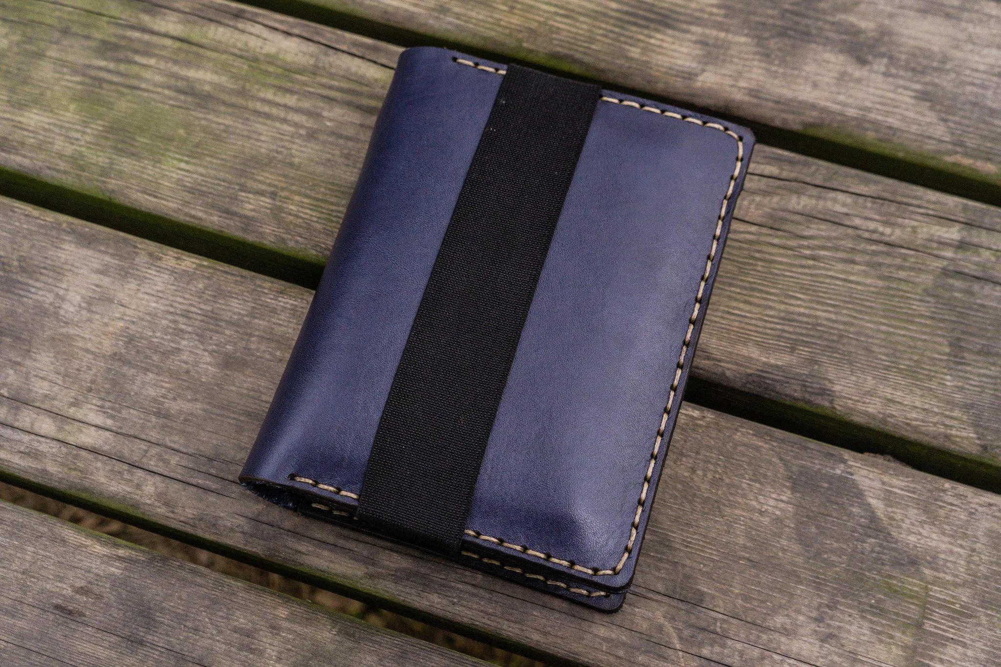 Leather Hobonichi Techo (A6) Planner Cover - Navy Blue