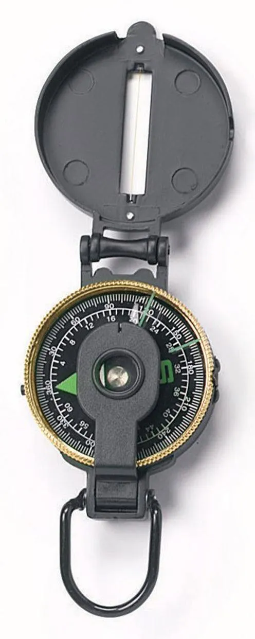 Lensatic Metal Compass