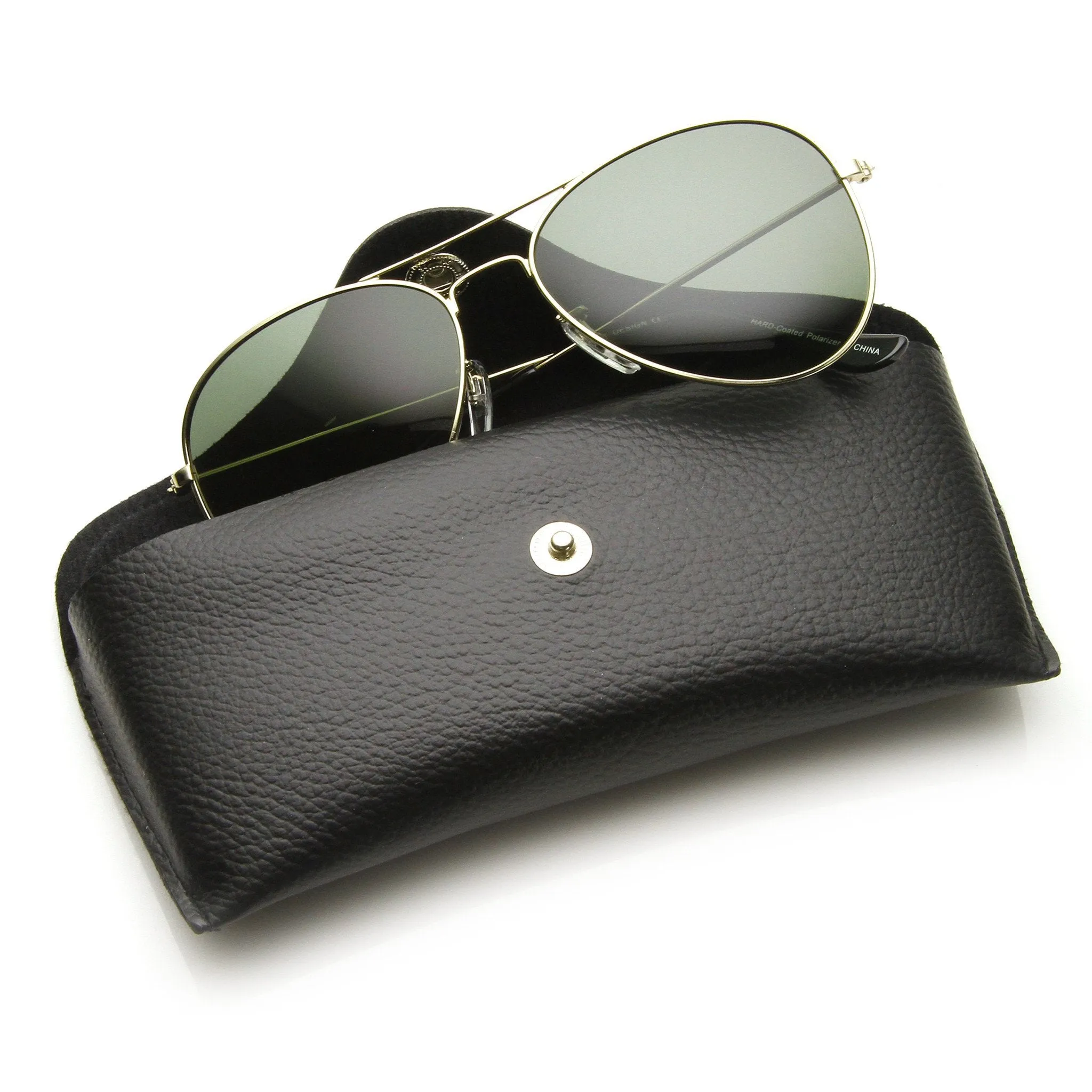 Limited Edition Classic Metal Tear Drop Aviator Polarized Sunglasses   Case 6010