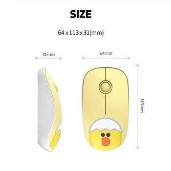 LINEFRIENDS Multi Pairing Wireless Silent Mouse★Noiseless Button/ Slim Design