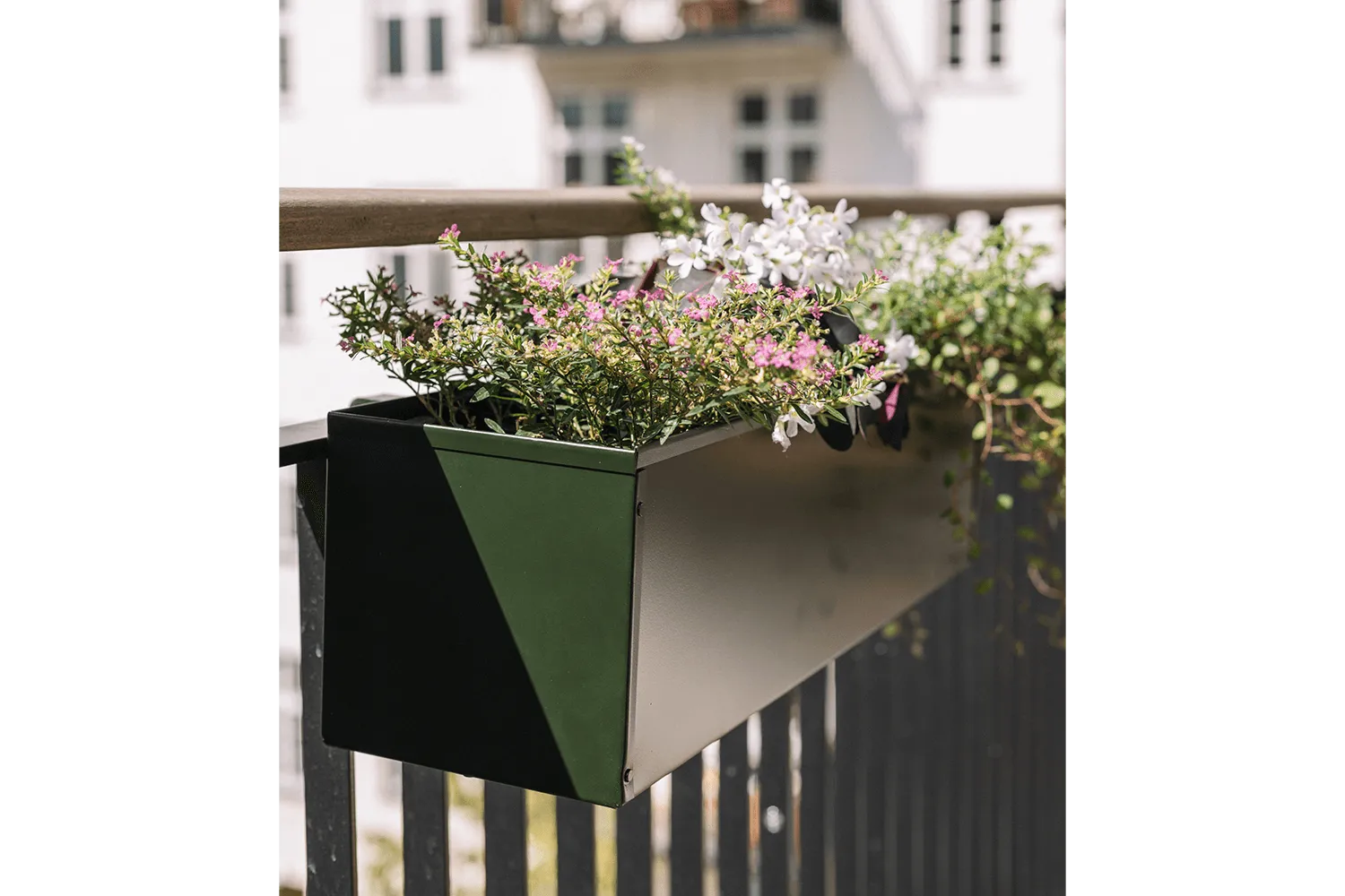 Liva balcony flower box green 60 / 80 / 100 cm