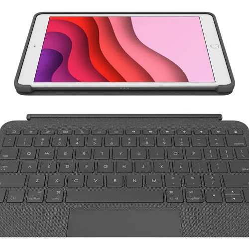 Logitech Combo Touch Detachable Keyboard Case with Trackpad and Smart Connector Technology for iPad (7th and 8th 9th Gen)