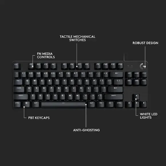 Logitech G413 TKL SE Mechanical Gaming Keyboard - BLACK