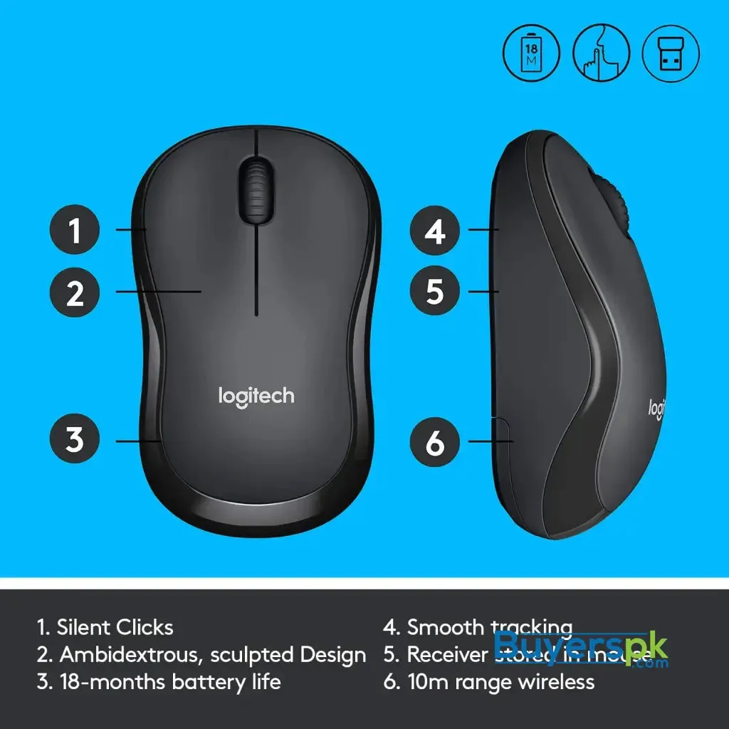 Logitech M221 Silent Wireless Mouse